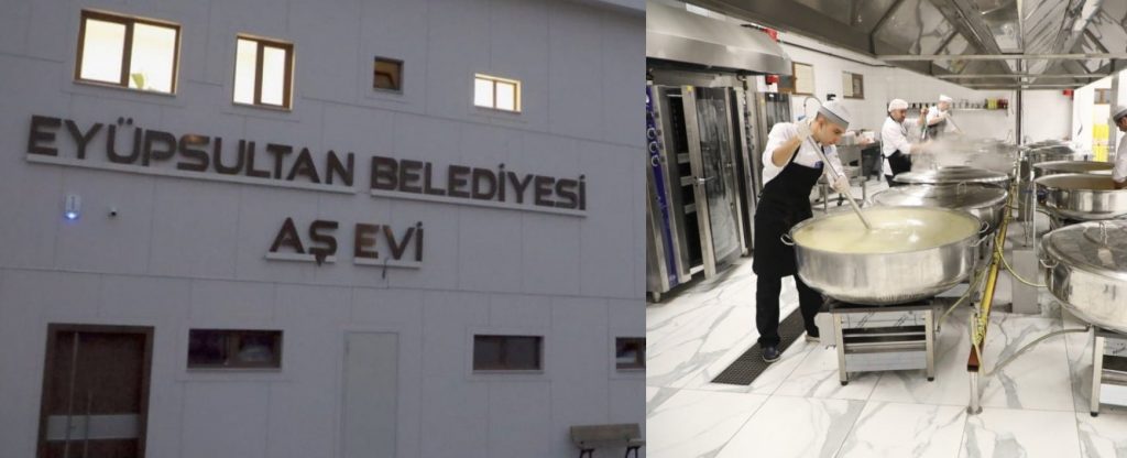 Eyüpsultan Belediyesi 3 bin kişiye 3 çeşit sıcak yemek hizmeti veriyor