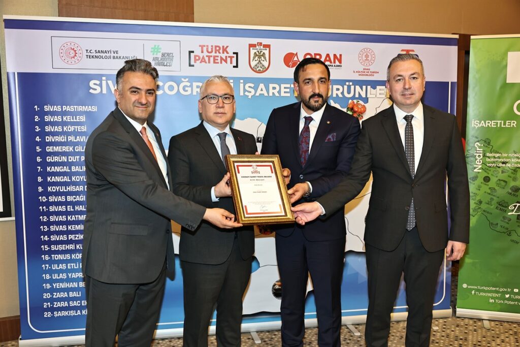 Sivas Kellesi Coğrafi İşaret Tescil Belgesini Aldı